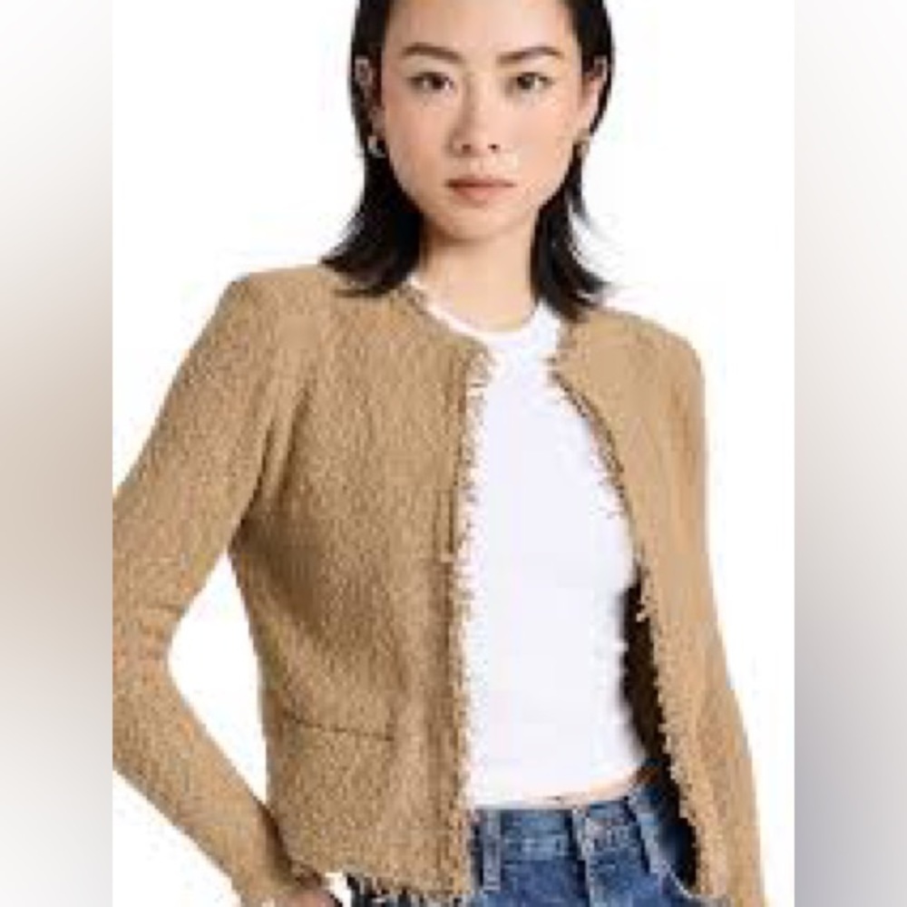 IRO shavani jacket in khaki, new with tags and never worn. Size 36.
